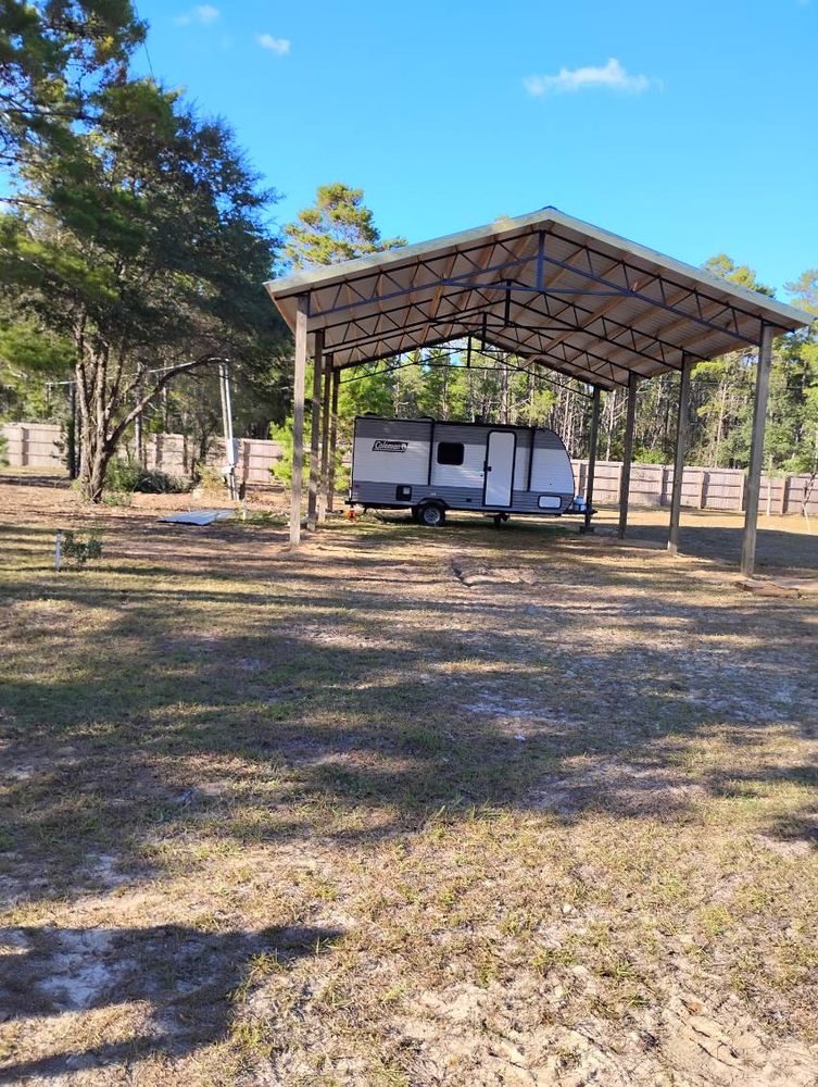 Custom Pole Barn Build in Northwest Florida Panhandle